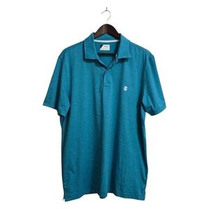 Izod Teal Golf Grid Polo Sz M